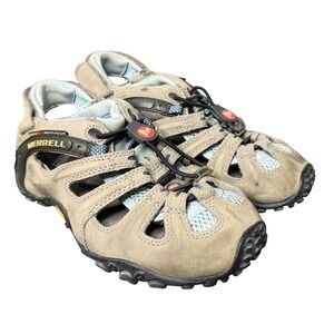 Merrell Chameleon II Stretch Web Leather Hiking Sandals Kangaroo Blue Womens 7